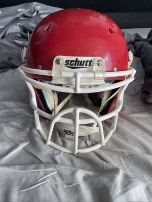 Schutt American Football Helm Größe L Farbe Rot Weißes Gitter