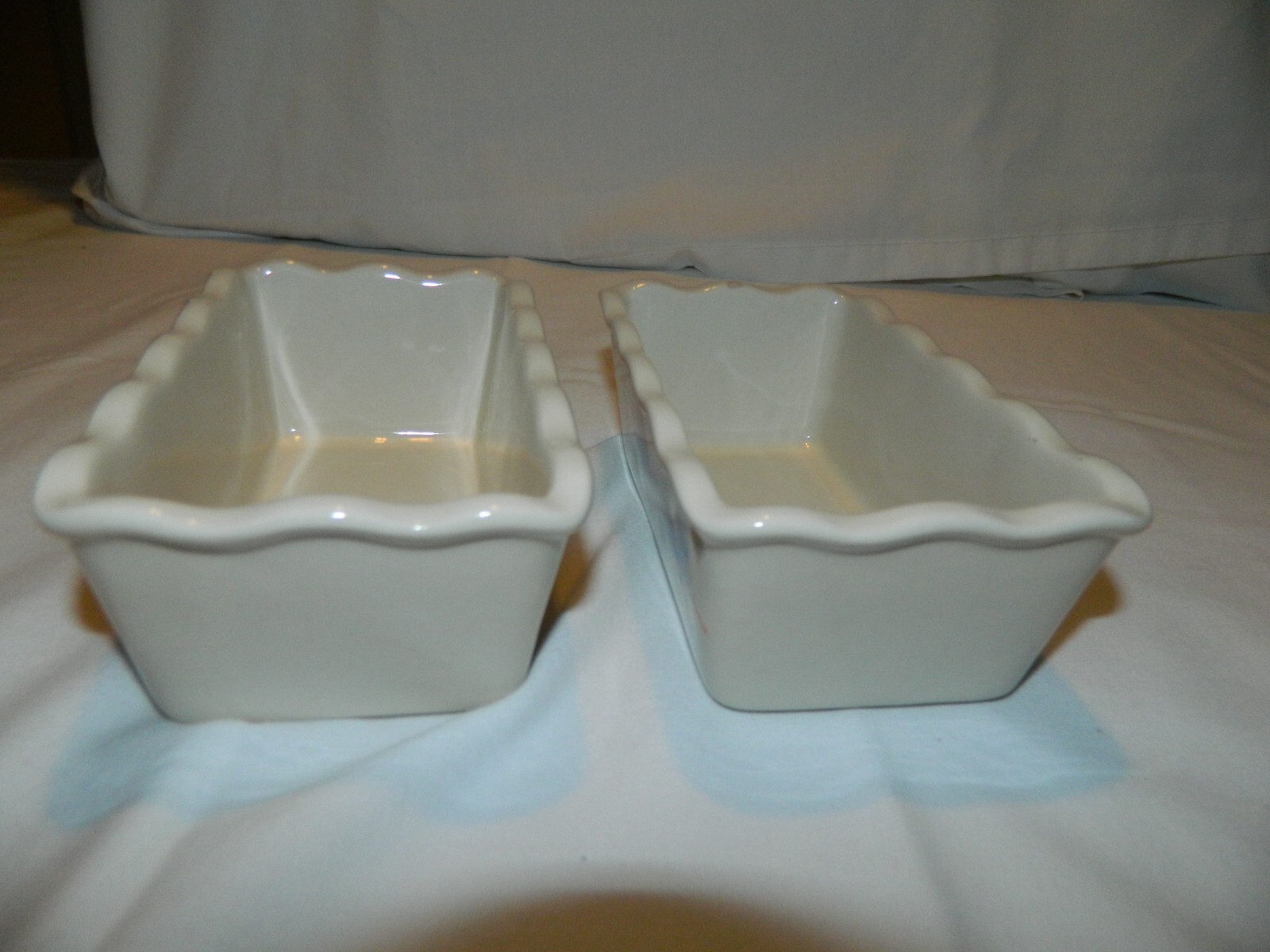 c-22-2-vintage-butterfly-flower-stoneware-mini-bread-loaf-pans-ebay