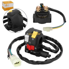 Handlebar Switch & Starter Relay for Honda TRX450FM TRX450S Foreman 450 1998-04
