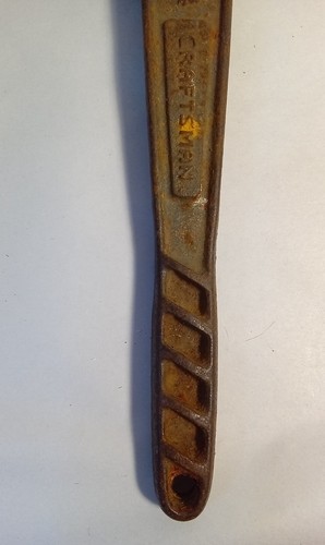 Vintage Craftsman Very Rare Pipe Wrench 14" Made in USA - Picture 3 of 13