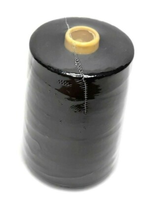 1 Pc .All Purpose Polyester Sewing Thread, 10,000 yards, Tex 27, Black 