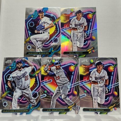 2023 Topps Cosmic Chrome Los Angeles Dodgers Kershaw Martinez Buehler Smith