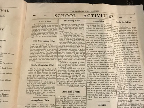 VERY RARE VTG. 1939 Portage Grammar School Newspaper Chicago, IL Genealogy Uses - Picture 6 of 12