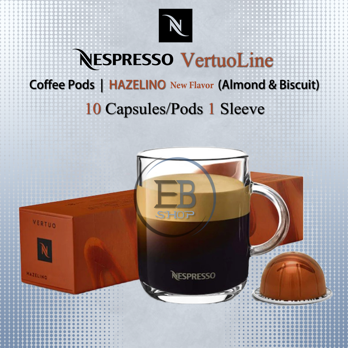 NESPRESSO Coffee Pods Vertuo Line 10 Capsule 1Sleeve Medium