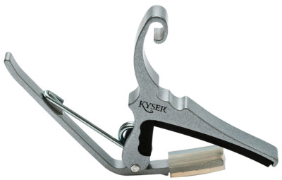 Kyser KG6S Schnellwechsel Kapodaster für 6-saitige Gitarre, silber