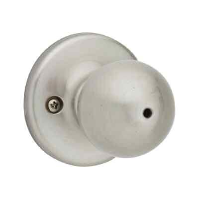 #ad Kwikset Polo Satin Nickel Bed Bath Door Knob Featuring Microban Antimicrobial $14.99