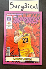 2023 Panini Donruss NET MARVELS Purple Press Proof #9 LeBron James LAKERS