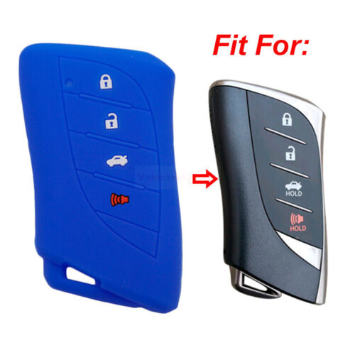 Fit Lexus UX GS ES250 ES300h 4 Button Remote Smart Key Fob Silicone Cover Case - Picture 13 of 27