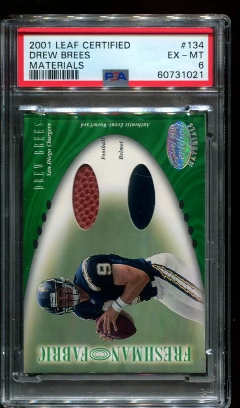 Drew Brees Leaf Certified Materials #134 Materials