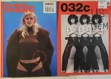 2 Variant Cover Issues of 032c Magazine #32 Summer 2017 US vs THEM (Berlin)