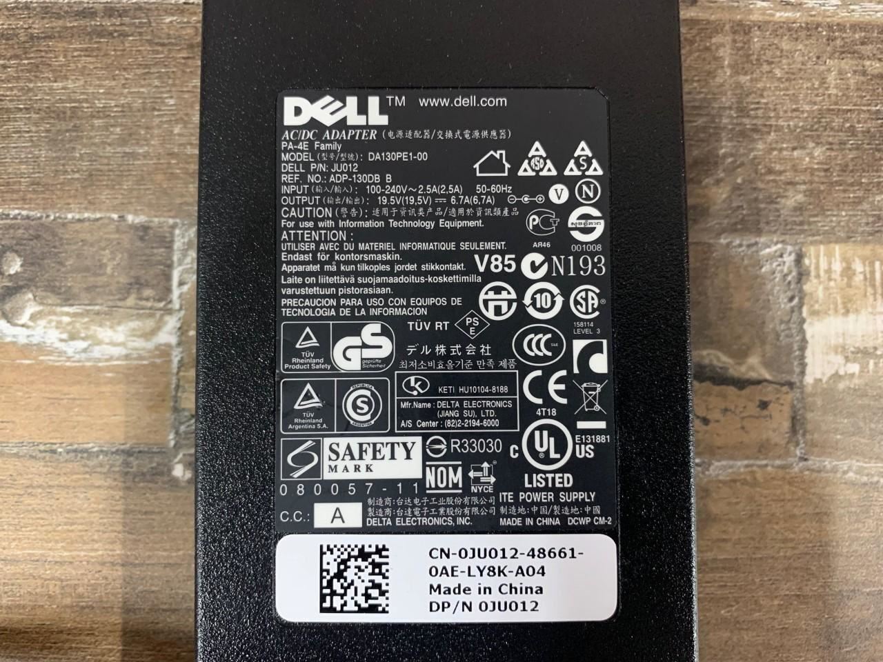Genuine Dell Laptop 130W 19.5V AC Laptop Power Adapter Charger JU012 eBay