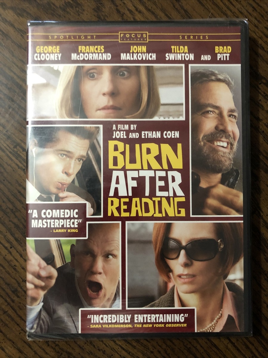 Coen Brothers' BURN AFTER READING (2008) George Clooney Brad Pitt John  Malkovich
