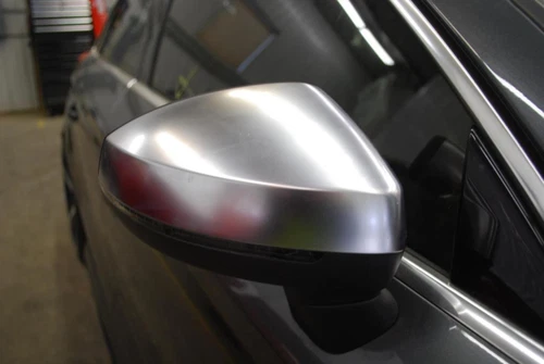 OEM Side View Door Mirror For Audi S3 Right Blk-Text Slvr-Cvr Pwr Cvr Hole