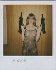 Vintage Maga Housewife With Fire Arm Polaroid