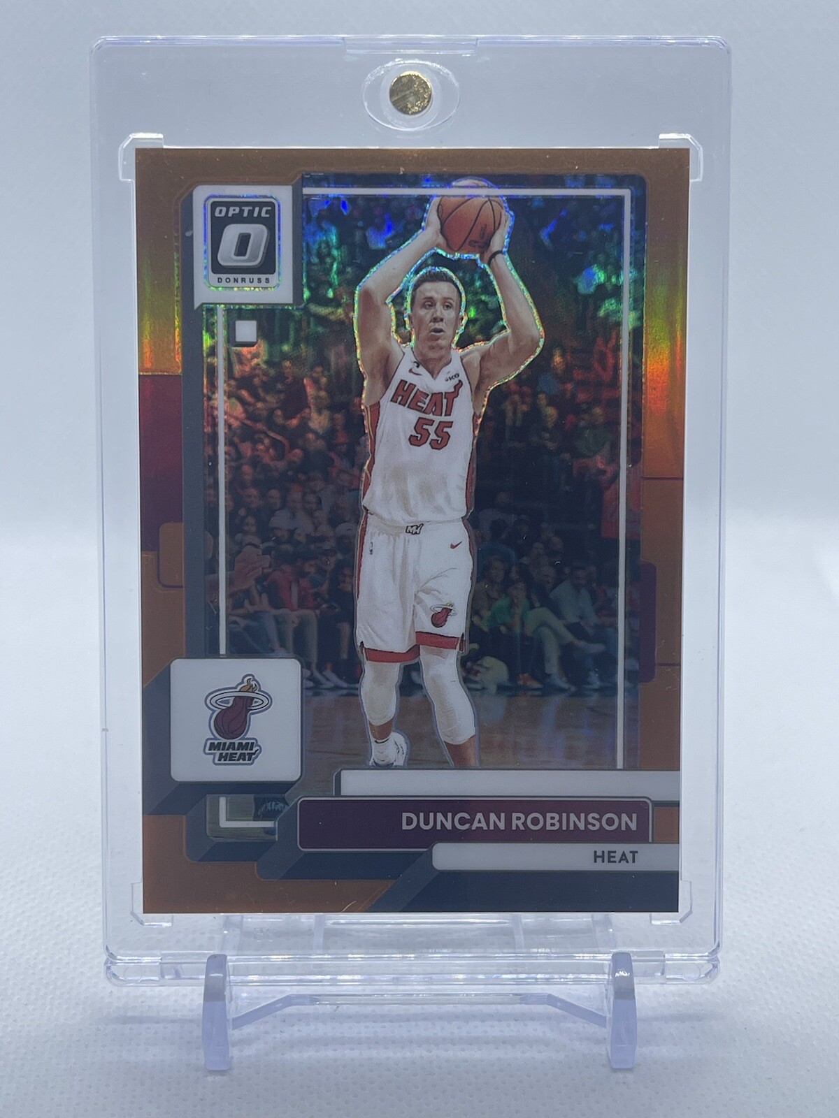 Duncan Robinson /199 2022-23 NBA Panini Donruss Optic Orange Prizm #162 Heat B