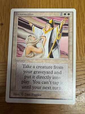 mtg white resurrection cards Resurrection Unlimited EX White Uncommon MAGIC THE GATHERING MTG CARD
