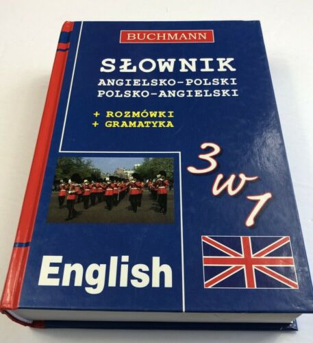 Buchmann Slownik 3 w 1 English Polish Conversations Grammar Book 2008 - Afbeelding 1 van 11