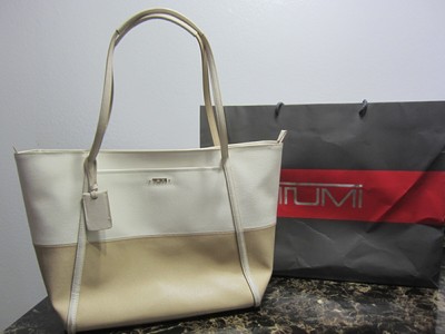 tumi leather tote