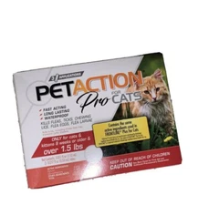 Pet Action Plus Cat Flea & Tick Applicator over 1.5 lb exp 2026