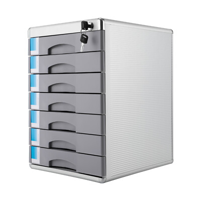 7 COMPARTMENTS DRAWER DESKTOP FILE ORGANIZER RECTANGULAR DOCUMENT STORAGE BOX