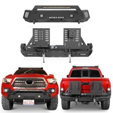 Fit Toyota Tacoma 2016-2023 Stubby Front Bumper Rear Bumper Wtire Carrier Steel