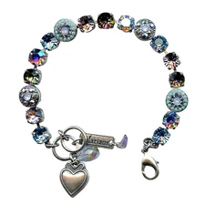 Mariana Bracelet Charming Aquamarine, Vitrail Med, Greige, Turq, & Ant Pink A...