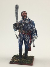 Painted Russian Hussar figurine 1/30, Napoleonic metal miniature VID SOLDIERS