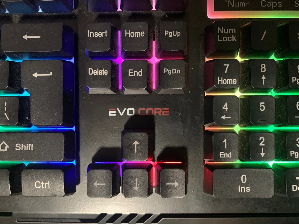 Evo Core LED Glow Gaming Keyboard MI-CGB01 Tested Works - Image 3 of 4
