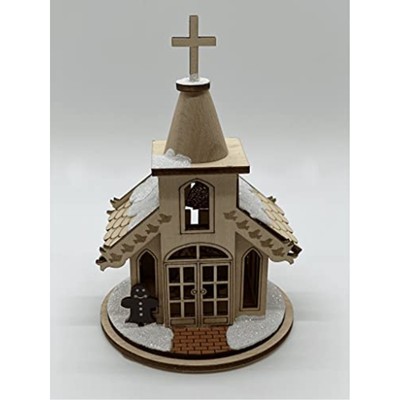 Ginger Cottages Wedding Chapel Ornaments for Christmas Tree