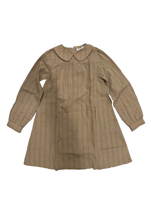 Coco Blanc Camel Linear Collar Dress Girl 6