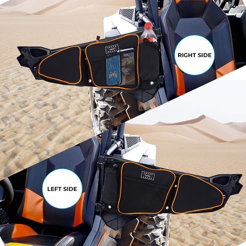 Door Bags w/ Knee Pad For Polaris RZR XP 1000 XP 4 1000 S S4 900 TURBO