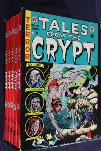 Tales From The Crypt EC 5 Book Box Zestaw Książki są VF+, Slipcase W bardzo dobrym stanie ma zużycie na półce - Zdjęcie 1 z 16
