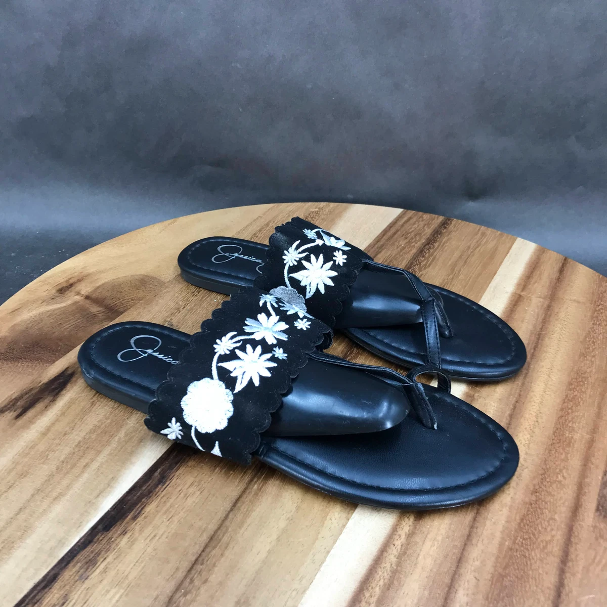Jessica simpson black sandals 2025