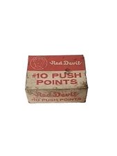 Red Devil #10 Push Points, 9 In Box