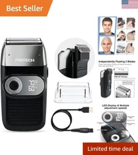 Men's Foil and Bald Shaver - Cordless, Clean Shave with Adjustable Speed Options