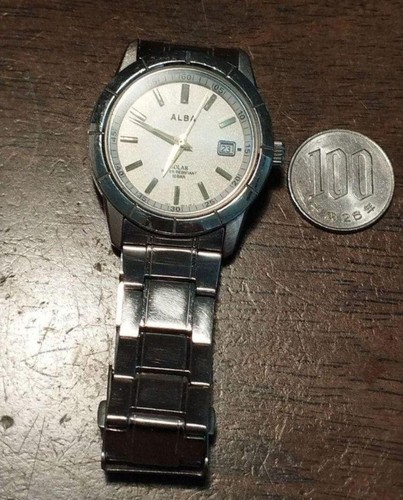 At32 Seiko Alba Solar Watch Working Products With Date - Picture 3 of 6