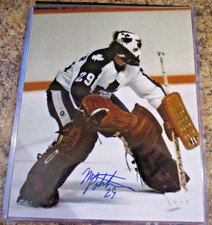 MIKE PALMATEER SIGNED 8x10 PHOTO TORONTO MAPLE LEAFS COA (E)