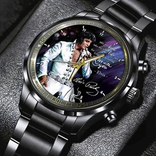 Elvis Presley Black Stainless Steel Watch