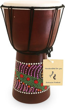 Hand Carved African Djembe Drum Solid Mahogany