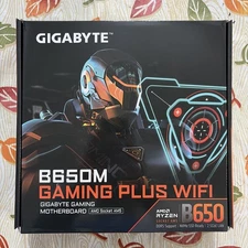 GIGABYTE B650M GAMING PLUS WIFI AM5 LGA 1718 AMD B650 M-ATX, DDR5, PCIe 4.0 M.2