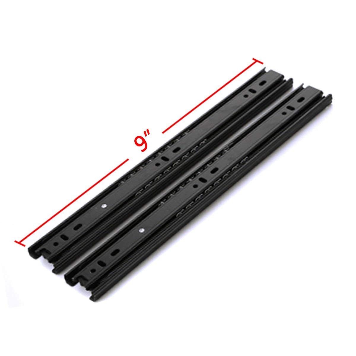 9 Inch Ball Bearing Full Extension 3 Section Slide Track Mou