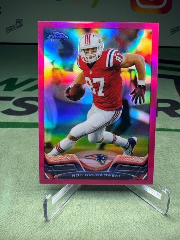 2013 Topps Chrome Rob Gronkowski Pink Refractor /399 - New England Patriots