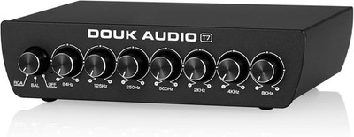 7 Band Equalizer Balanced EQ Audio Preamp with XLR RCA Input and Output for Home