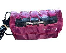 Remington Travel Hot Rollers Hair Curlers and Clips Set Pink and Black