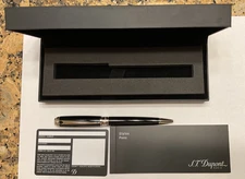 S.T. DUPONT LIne D  Black & Palladium Ballpoint  Pen, 415110M made in France