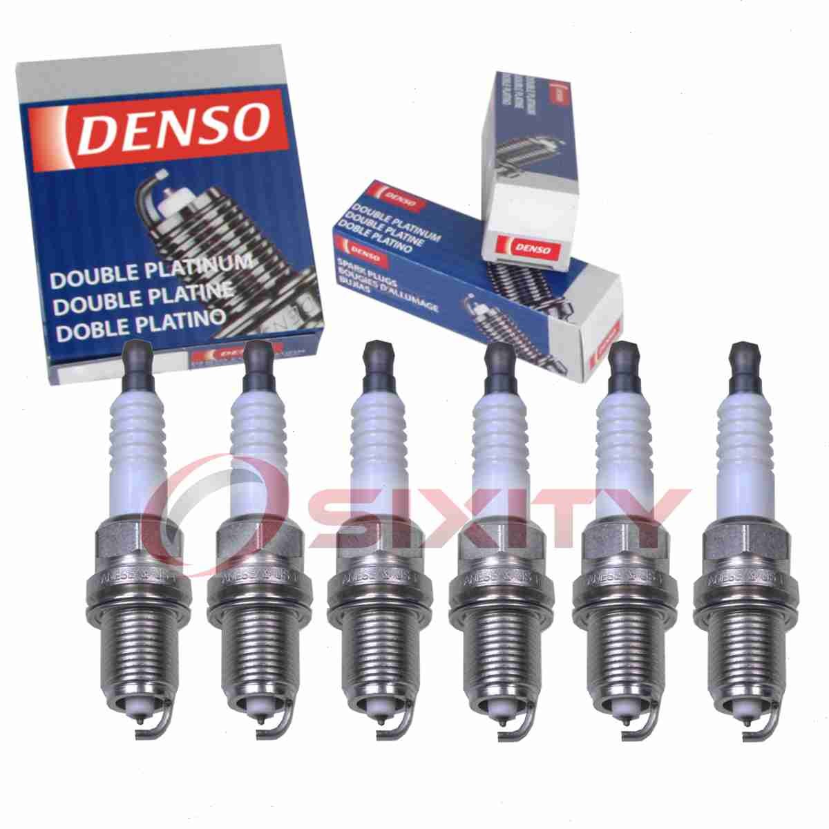 6 pc Denso Platinum Long Life Spark Plugs for 1996-2003 Chrysler Sebring wd