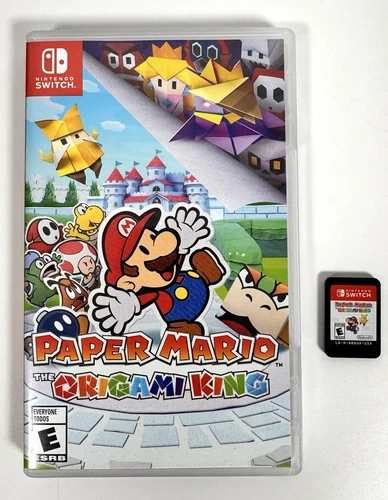 Paper Mario The Origami King (Switch, 2020) Nintendo, With Case Tested & Working