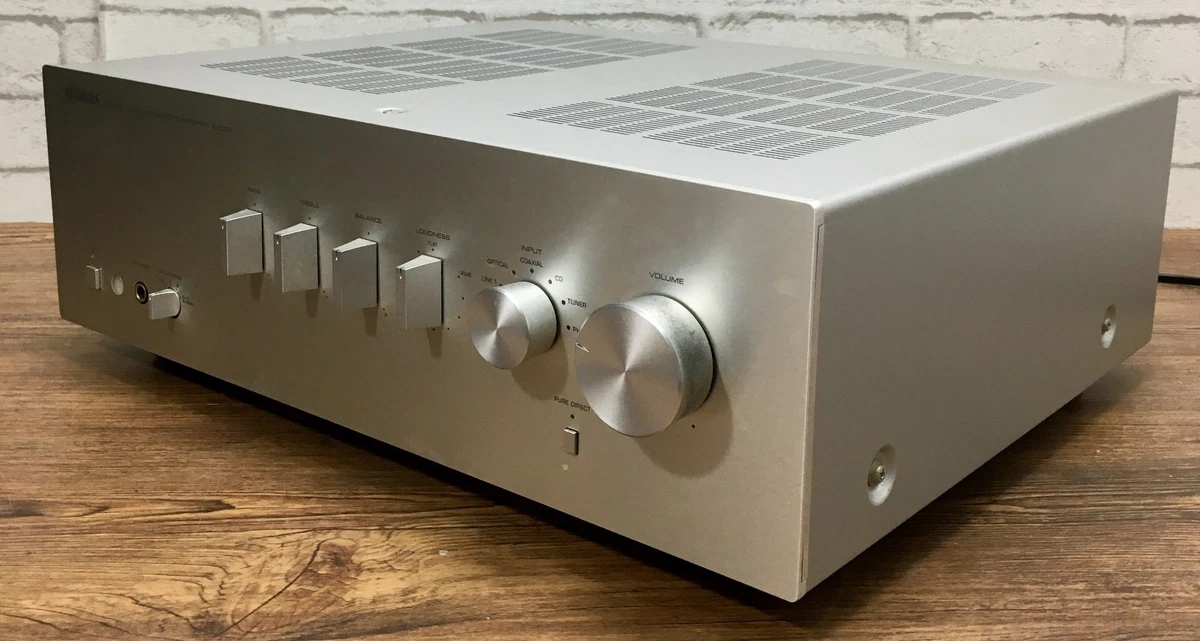 YAMAHA A-S301 Integrated Amplifier Silver Hi-Fi Stereo Amp Tested Working Japan
