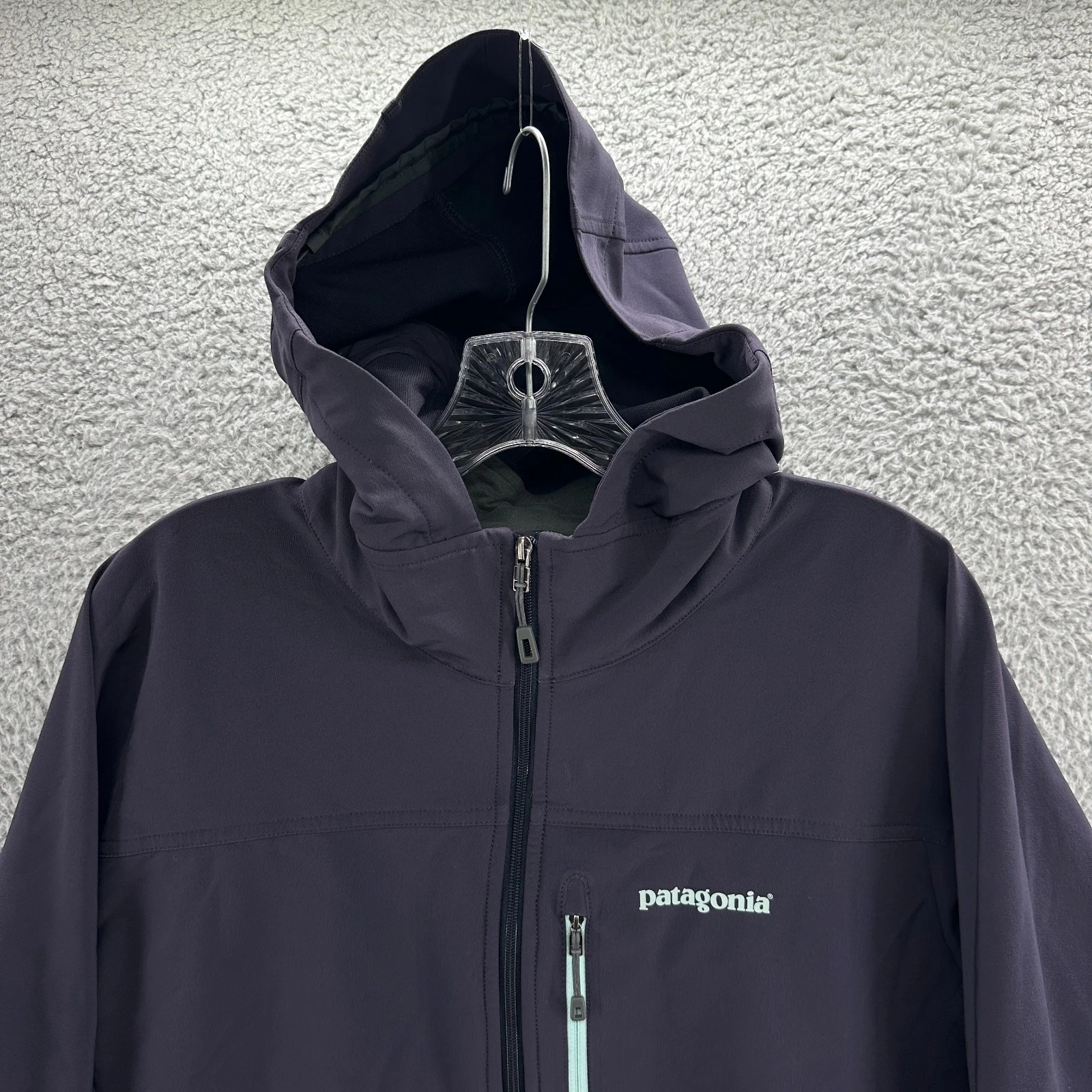 Patagonia Jacket Mens Large L Purple Full Zip Hiking Outdoor Simple Guide Hoody image 2