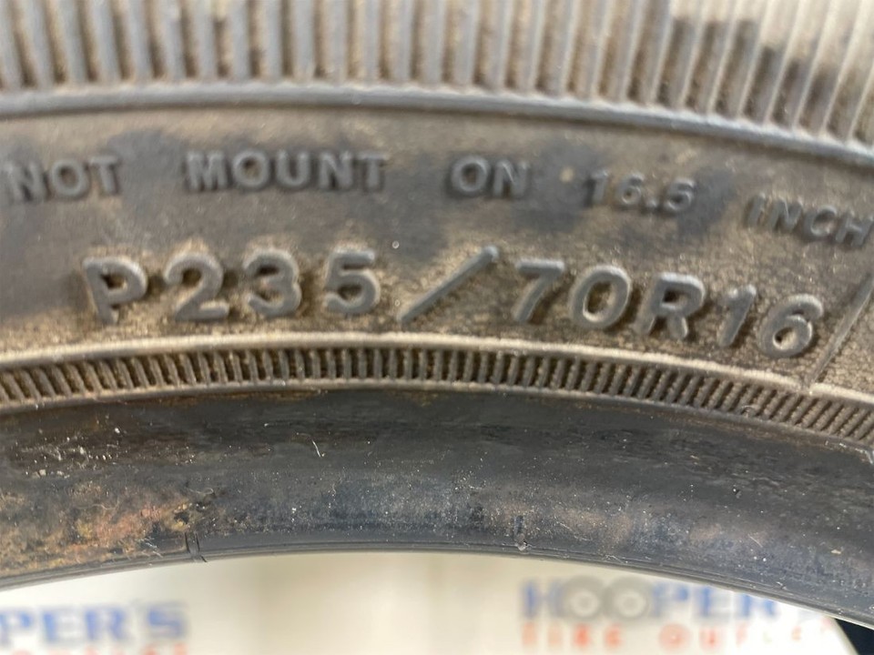 1X Goodyear Wrangler SR-A P235/70R16 104S OWL Quality Used Tires 13/32 ...